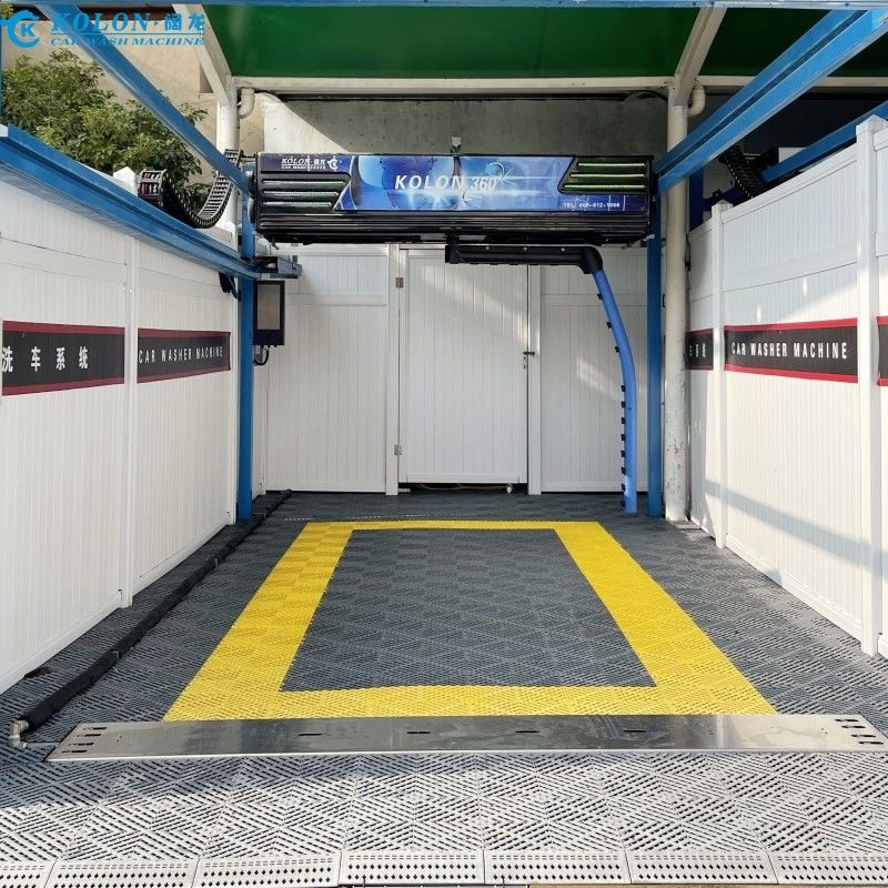 Economização de mão-de-obra Máquina automática de lavar carros sem toque KL360-1 15kw Bomba de água 12kw Secador de ar