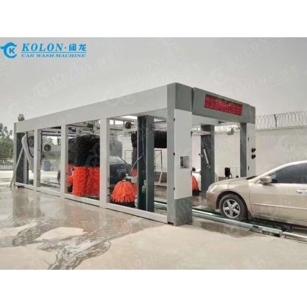 Versão atualizada Túnel Tipo contínuo Longa Máquina de lavar automóveis automática completa Para estação de gasolina Limpe mais veículos
