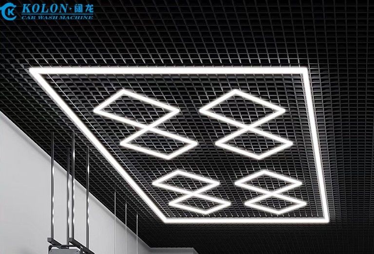 Hot Seller 6500K iluminação de garagem hexagonal led teto luz de grade led luz de garagem automotivo led
